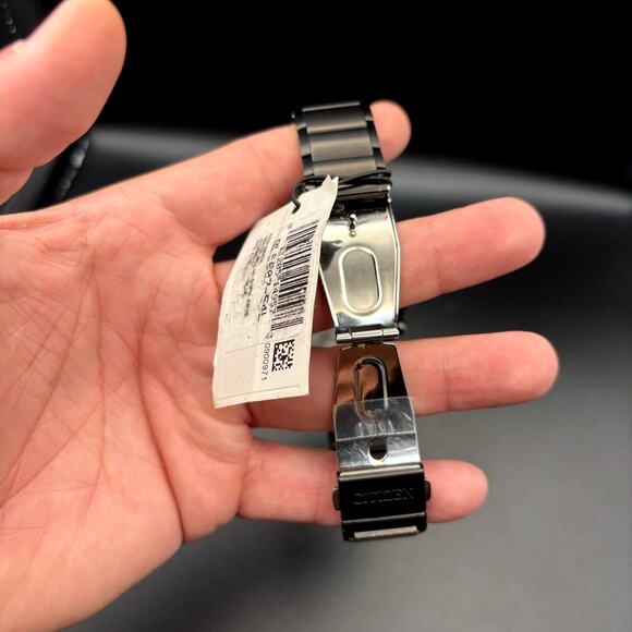 Citizen BL5607-54L Men’s Eco-Drive Sport Chronograph Blue Dial Black IP NIBWT - Picture 10 of 17